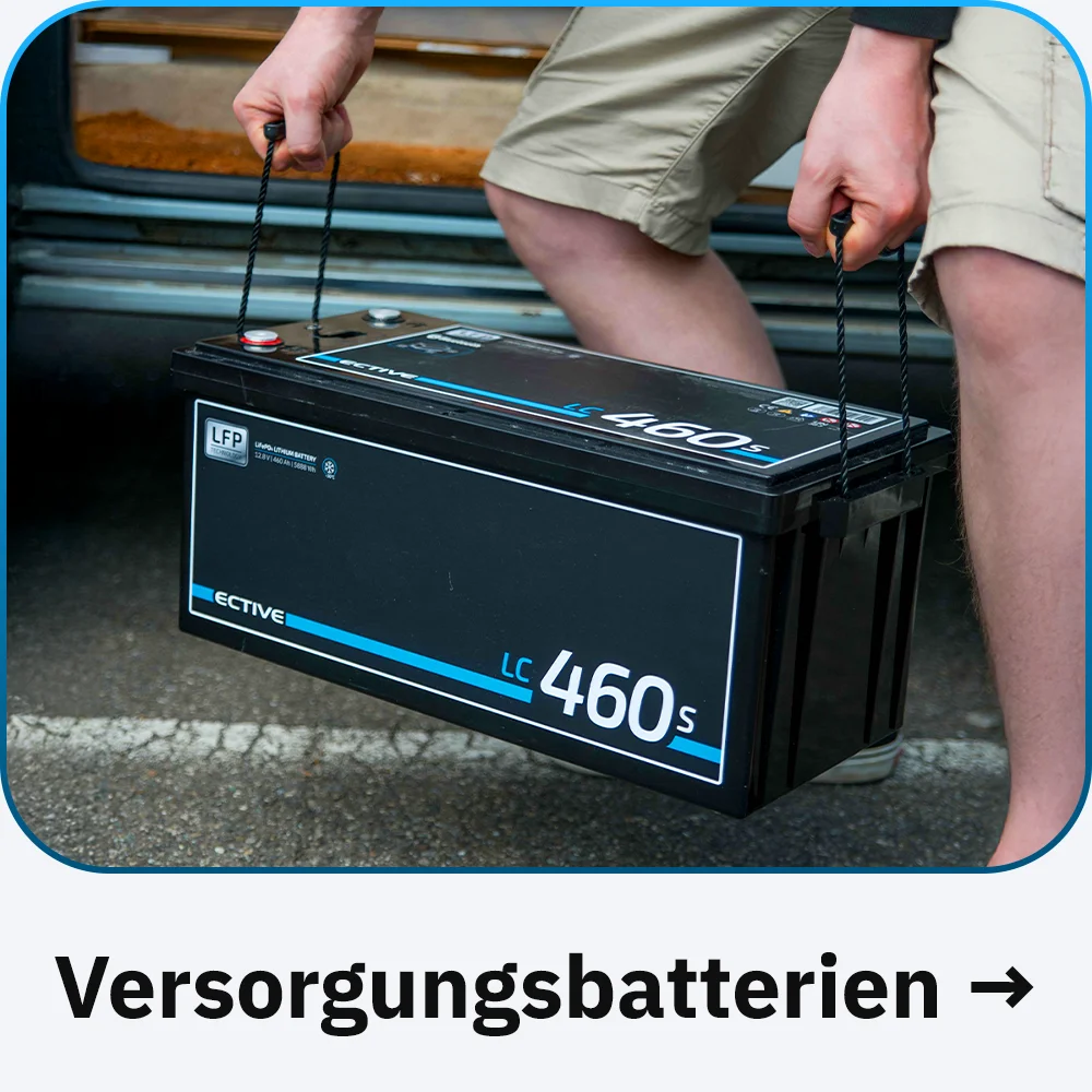 LC 460s Lithium Batterie wird getragen