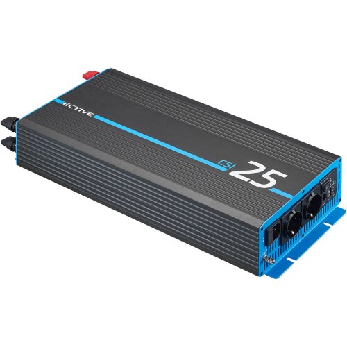 Ective Batteries SSI 25 2500W/12V Sinus-Wechselrichter Mit MPPT-Laderegler, Ladegerät, NVS- Und
