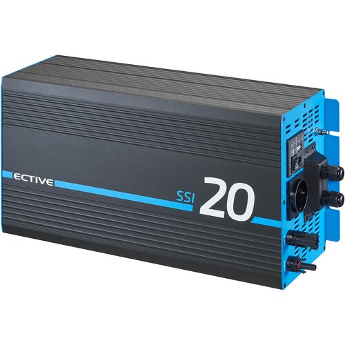 ECTIVE SSI 20 12V 4in1 Sinus-Inverter 2000W/12V Sinus-Wechselrichter mit MPPT-Solarladeregler, Ladegerät und NVS