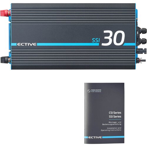 ECTIVE SSI 30 12V 4in1 Sinus-Inverter 3000W/12V Sinus-Wechselrichter mit MPPT-Solarladeregler, Ladegerät und NVS