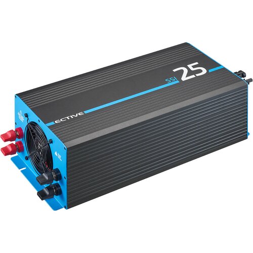 ECTIVE SSI25 4in1 Sinus-Inverter 2500W/24V Sinus-Wechselrichter mit MPPT-Solarladeregler, Ladegerät und NVS