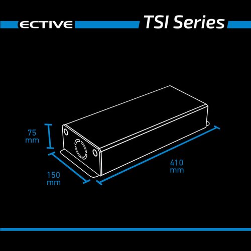 ECTIVE TSI 10 1000W/24V Sinus-Wechselrichter mit NVS- und USV-Funktion