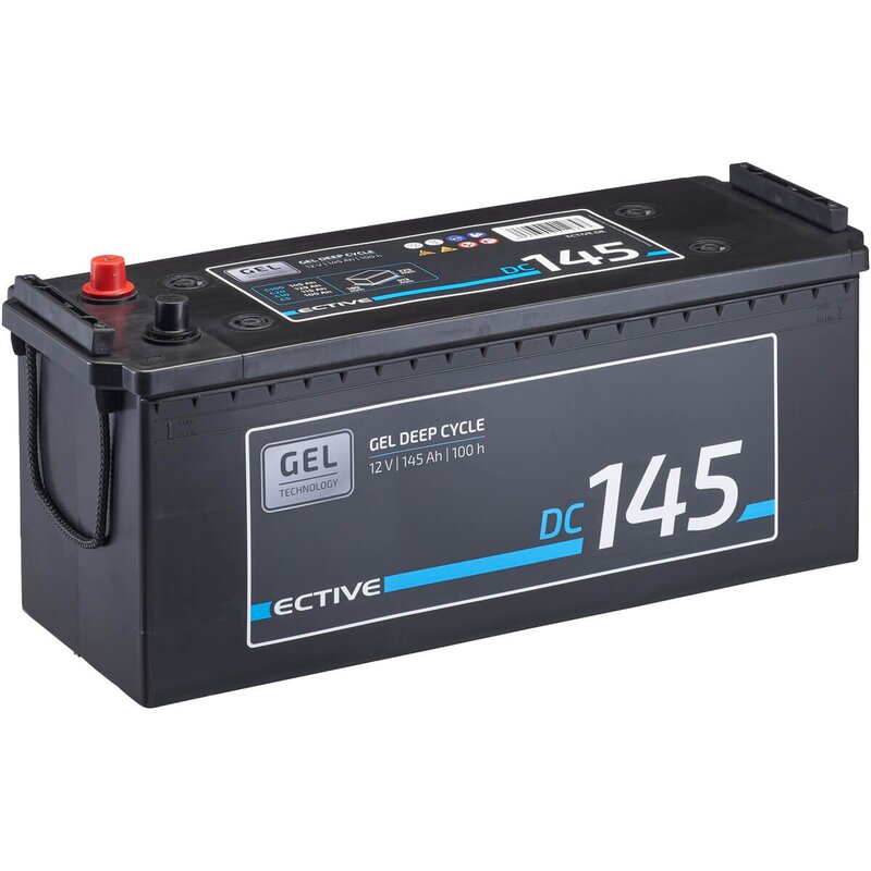 ECTIVE DC95 Gel Batterie- 12V, 95Ah, 100h, wartungsfrei, zyklenfest,  auslaufsicher, vollverschlossen, gasungsfrei- Deep Cycle VRLA