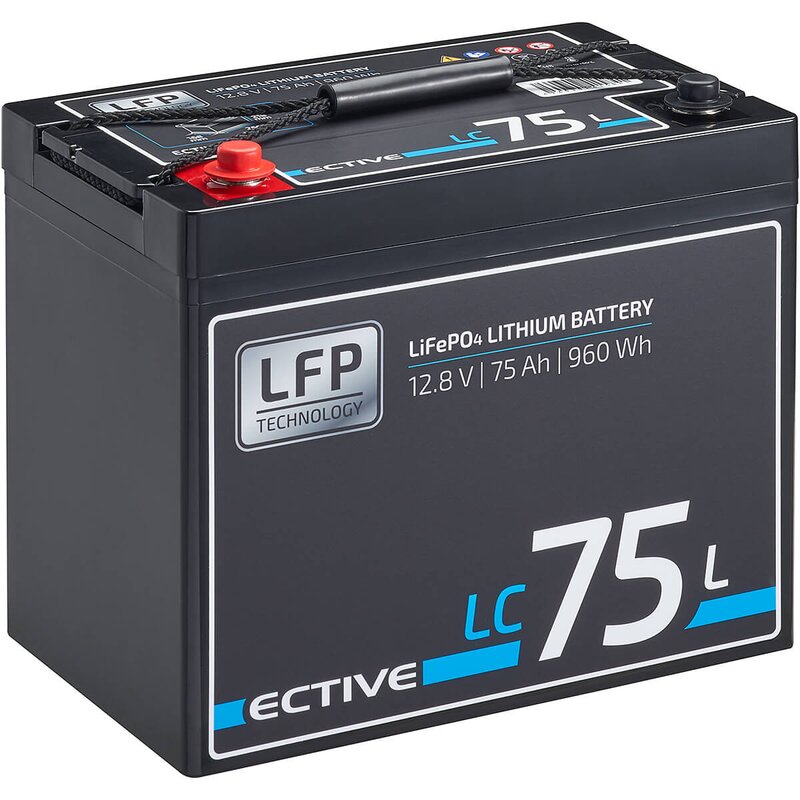 ECTIVE LC 75L 75 Ah 12V LiFePO4 Lithium Versorgungsbatterie, 592,42 €