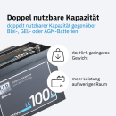 ECTIVE LC 100L BT 12V LiFePO4 Lithium Versorgungsbatterie...