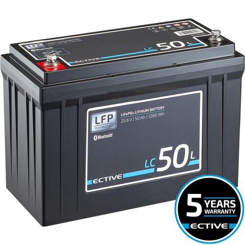 ECTIVE LC 50L BT 24V LiFePO4 Lithium Versorgungsbatterie 50 Ah