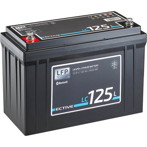 ECTIVE LC 125L LT 12V LiFePO4 Lithium Versorgungsbatterie 125 Ah