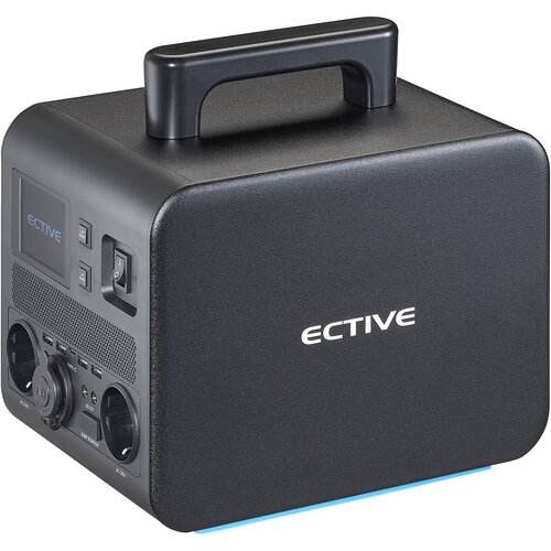 ECTIVE BlackBox 5 Powerstation 500W 512Wh, 230V LiFePO4-Lithiumbatterie 20Ah 25,6V