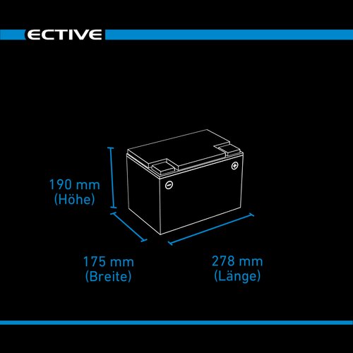 ECTIVE Semi Cycle SC80 AGM Versorgungsbatterie 80Ah