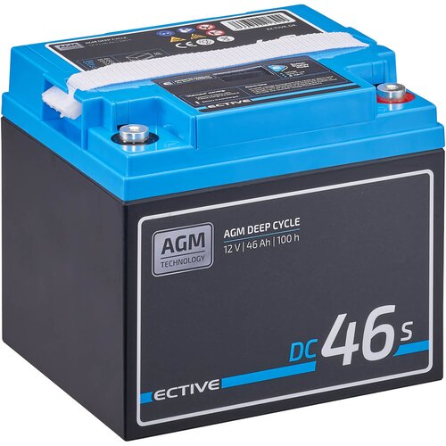 ECTIVE DC 46S AGM Deep Cycle mit LCD-Anzeige 46Ah...