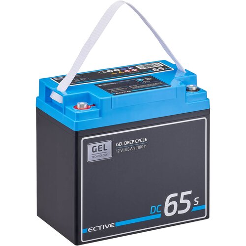 ECTIVE DC 65S GEL Deep Cycle mit LCD-Anzeige 65Ah Versorgungsbatterie