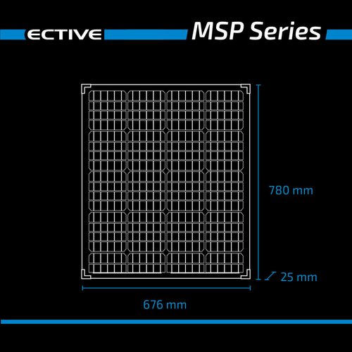 ECTIVE MSP 100s Black Monokristallines Solarmodul 100W