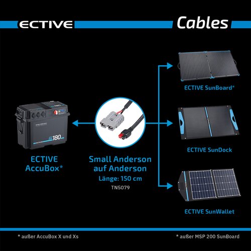 ECTIVE Adapter Anderson zu Anderson Small für AccuBox Powerstation