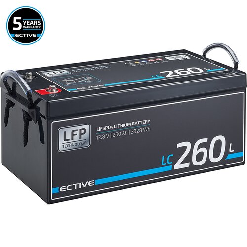 ECTIVE LC 260L 12V LiFePO4 Lithium Versorgungsbatterie 260 Ah (USt-befreit nach §12 Abs.3 Nr. 1 S.1 UStG)