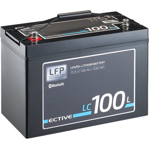 ECTIVE LC 100L BT 12V LiFePO4 Lithium Versorgungsbatterie 100 Ah (USt-befreit nach §12 Abs.3 Nr. 1 S.1 UStG)