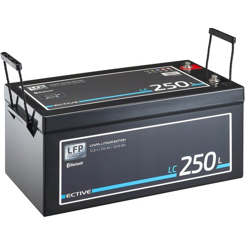 ECTIVE LC 250L BT 12V LiFePO4 Lithium Versorgungsbatterie 250 Ah (USt-befreit nach §12 Abs.3 Nr. 1 S.1 UStG)
