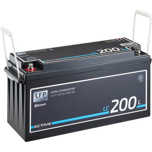 ECTIVE LC 200L LT 12V LiFePO4 Lithium Versorgungsbatterie 200 Ah (USt-befreit nach §12 Abs.3 Nr. 1 S.1 UStG)