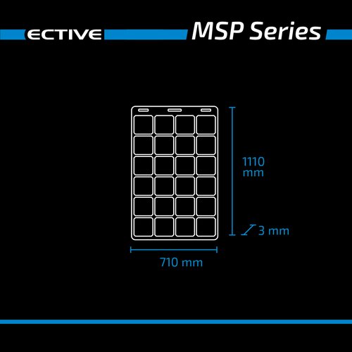 ECTIVE MSP 140 Flex flexibles Solarmodul monokristallin 140W (USt-befreit nach §12 Abs.3 Nr. 1 S.1 UStG)