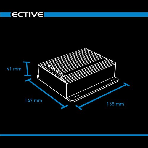 ECTIVE DSC 35 MPPT Dual Solar-Laderegler für zwei 12V Batterien 500Wp 50V 35A (USt-befreit nach §12 Abs.3 Nr. 1 S.1 UStG)