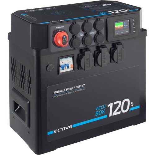 ECTIVE AccuBox 120S 3000W 1536Wh LiFePO4 Powerstation (USt-befreit nach §12 Abs.3 Nr. 1 S.1 UStG)
