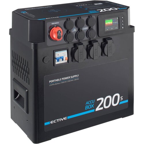 ECTIVE AccuBox 200S 3000W 2560Wh LiFePO4 Powerstation (USt-befreit nach §12 Abs.3 Nr. 1 S.1 UStG)