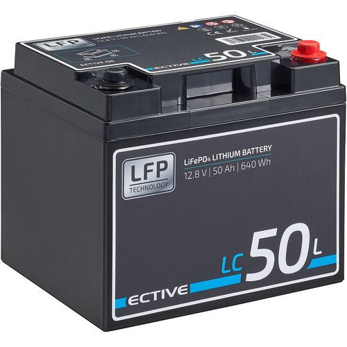 ECTIVE LC 50L 12V LiFePO4 Lithium Versorgungsbatterie 50...