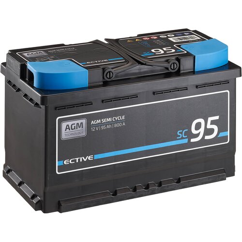 ECTIVE Semi Cycle SC95 AGM Versorgungsbatterie 95Ah...