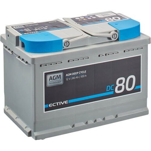 ECTIVE DC 80 AGM Deep Cycle 80Ah Versorgungsbatterie (USt-befreit nach 12 Abs.3 Nr. 1 S.1 UStG)