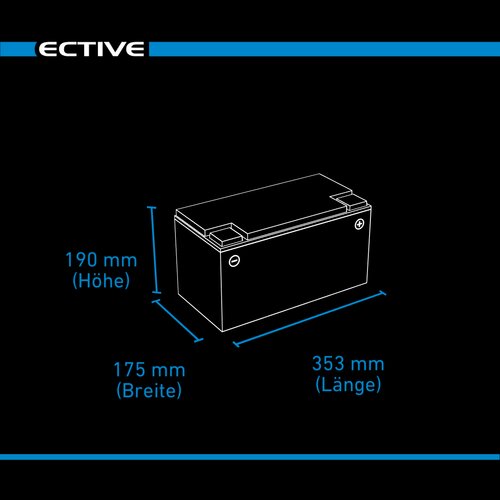 ECTIVE DC 95 Gel Deep Cycle 95Ah Versorgungsbatterie (USt-befreit nach 12 Abs.3 Nr. 1 S.1 UStG)