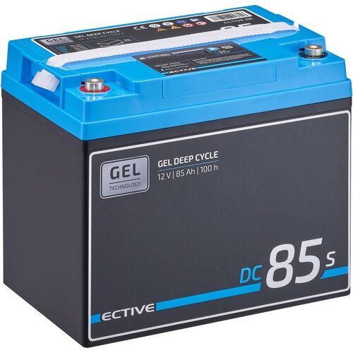 ECTIVE DC 85S GEL Deep Cycle mit LCD-Anzeige 85Ah Versorgungsbatterie (USt-befreit nach 12 Abs.3 Nr. 1 S.1 UStG)