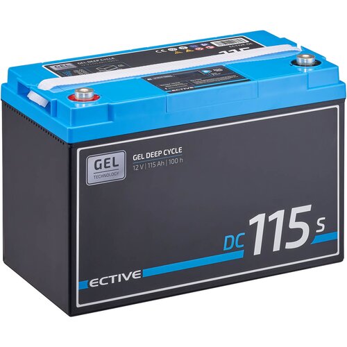 ECTIVE DC 115S GEL Deep Cycle mit LCD-Anzeige 115Ah Versorgungsbatterie (USt-befreit nach 12 Abs.3 Nr. 1 S.1 UStG)