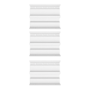 ECTIVE 3in1-Adapter für Thule & Fiamma Wandhalterungen 3 Stück für 3,5 x 2 Meter Markise Weiß