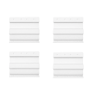 ECTIVE 3in1-Adapter für Thule & Fiamma Wandhalterungen 4 Stück für 4,0 x 2 Meter Markise Weiß